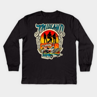 Midland band Kids Long Sleeve T-Shirt